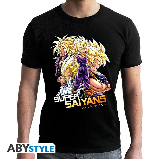 Dragon Ball - Tshirt Dbz/ Saiyans Man Ss Black - N - Abystyle - Koopwaar - ABYstyle - 3700789271727 - 7 februari 2019