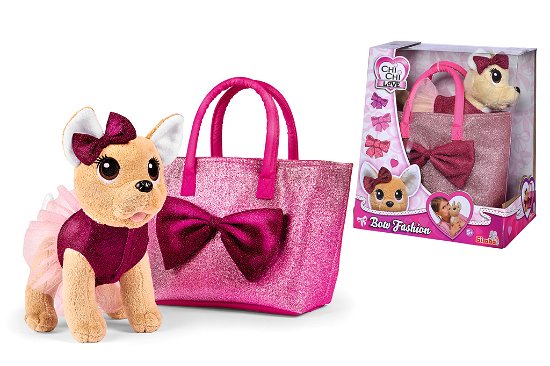 CCL Bow Fashion Chihuahua m/taske 20cm - Simba - Merchandise - Simba Toys - 4006592053727 - March 6, 2022