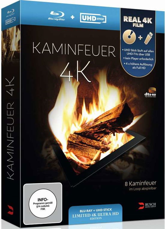 Cover for Simon Busch · Kaminfeuer 4k (Uhd Stick in Re (Blu-ray) (2014)