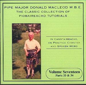 Piobaireachd Tutorial 17 - Donald Macleod - Musikk - LISMOR - 5014818803727 - 4. august 2011