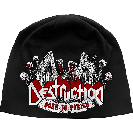Cover for Destruction · Destruction Unisex Beanie Hat: Born To Perish (TØJ) [Black - Unisex edition]