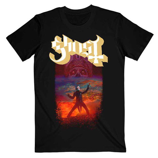 Cover for Ghost · Ghost Unisex T-Shirt: EU Admat (Black) (T-shirt) [size L] [Black - Unisex edition] (2019)