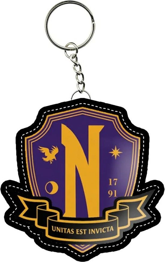 Cover for Wednesday · WEDNESDAY - Nevermore Emblem - Rubber Keychain (Legetøj)
