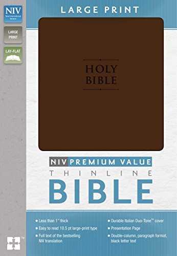 Cover for Zondervan · Niv Premium Value Thinline Bible, Large Print (Paperback Bog) [Lrg edition] (2015)