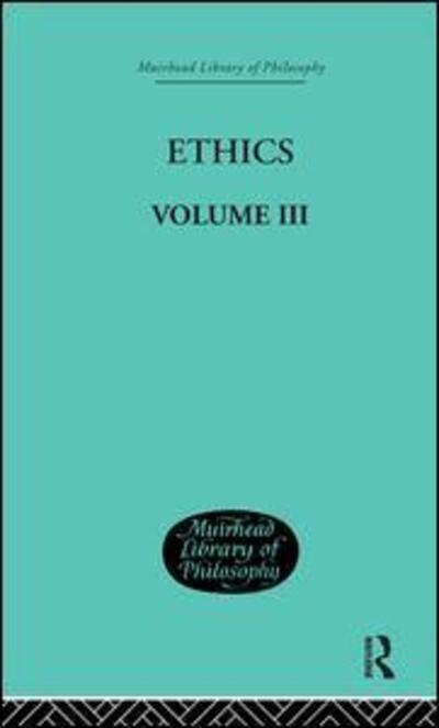 Cover for Nicolai Hartmann · Ethics: Volume III (Hardcover Book) (2002)