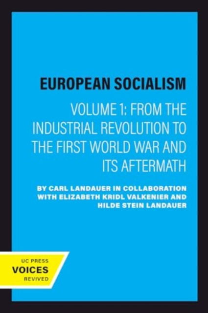 Cover for Carl Landauer · European Socialism, Volume I: From the Industrial Revolution to the First World War and Its Aftermath (Paperback Book) (2024)