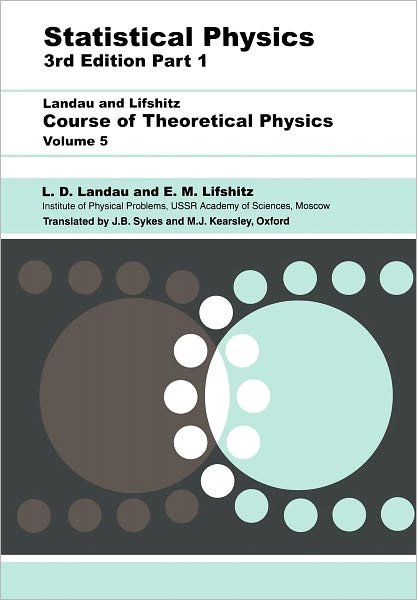 Cover for Landau, L D (Institute of Physical Problems, U.S.S.R. Academy of Sciences) · Statistical Physics: Volume 5 (Paperback Book) (1996)