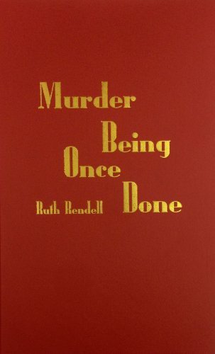 Cover for Ruth Rendell · Murder Being Once Done (Inbunden Bok) (1998)