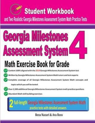 Cover for Ava Ross · Georgia Milestones Assessment System Math Exercise Book for Grade 4 (Paperback Book) (2019)