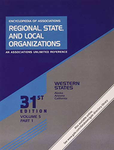 Cover for Gale Research Inc · Encyclopedia of Associations : Regional, State, and Local Organizations : Volume 5 in 3 parts Western States (Paperback Book) (2019)