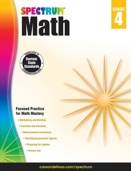 Spectrum Math Workbook, Grade 4 - Spectrum - Bøker - Spectrum - 9781483808727 - 15. august 2014