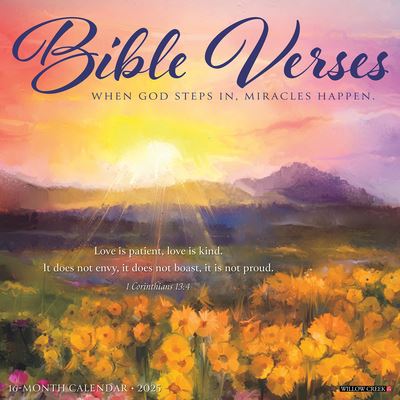 Bible Verses 2025 12 X 12 Wall Calendar - Willow Creek Press - Gadżety - Willow Creek Press Calendars - 9781549241727 - 10 września 2024