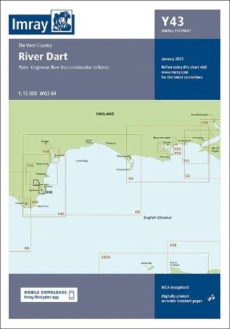 Cover for Imray · Imray Chart Y43: River Dart (Small Format) - Y Charts (Kartor) [New edition] (2023)