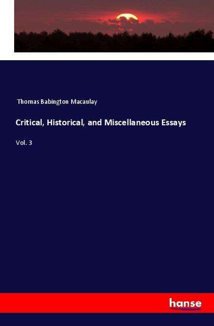 Cover for Macaulay · Critical, Historical, and Misc (Book)