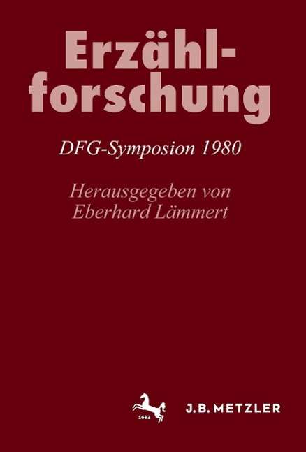Cover for Erzahlforschung: Ein Symposion - Germanistische Symposien (Hardcover Book) (1983)