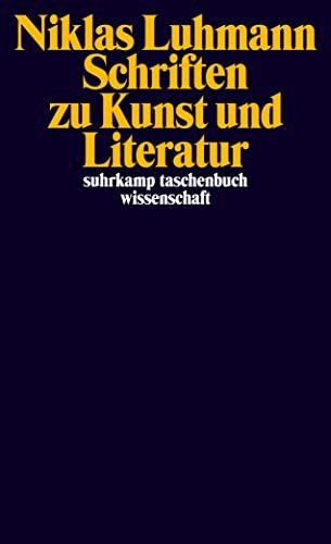 Cover for Niklas Luhmann · Suhrk.tb.wi.1872 Luhmann.schriften.lit. (Book)