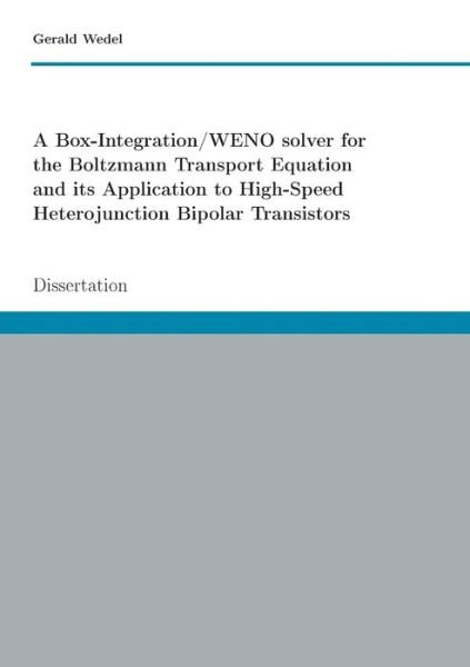 Cover for Wedel · A Box-Integration / WENO solver for (Bog) (2017)