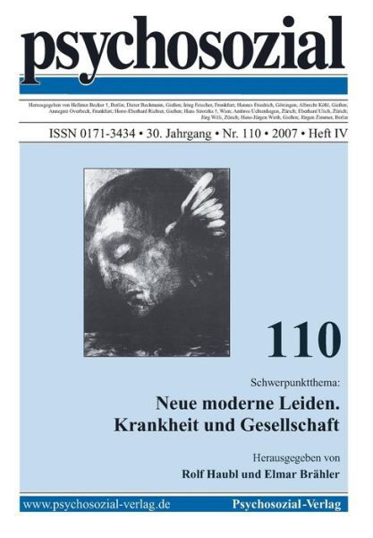 Cover for Rolf Haubl · Psychosozial 110: Neue Moderne Leiden. Krankheit Und Gesellschaft (Taschenbuch) (2008)