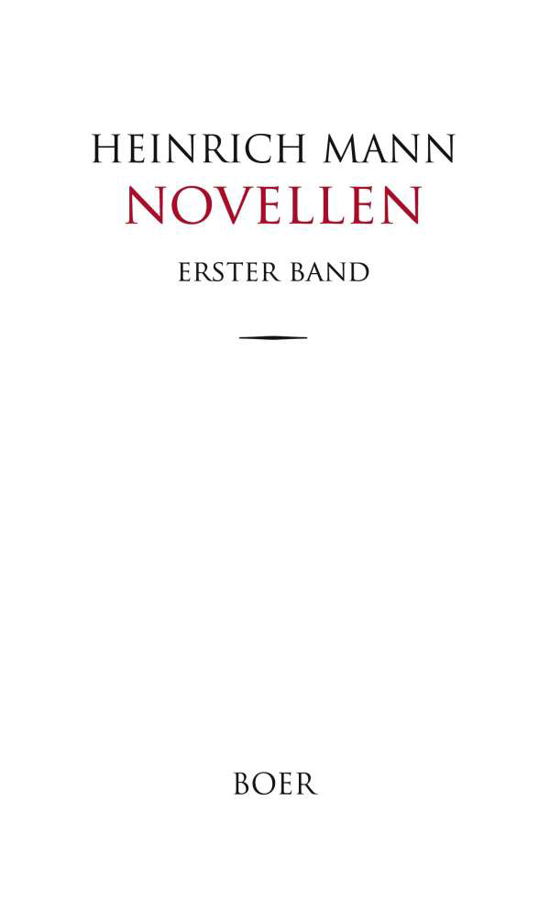 Cover for Mann · Novellen Band 1 (N/A)