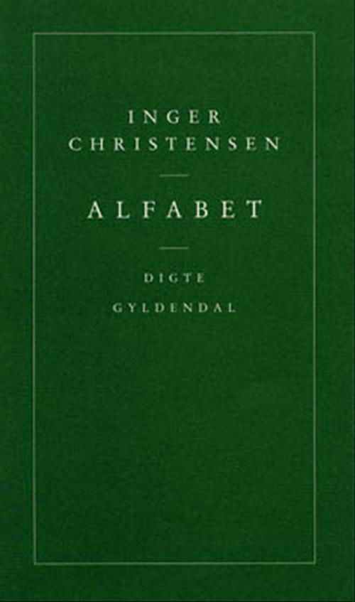 Cover for Inger Christensen · Alfabet (Sewn Spine Book) [3º edição] (1994)