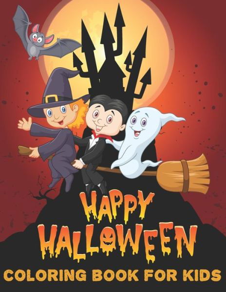 Cover for The Universal Book House · Happy Halloween Coloring Book For Kids (Paperback Book) (2020)