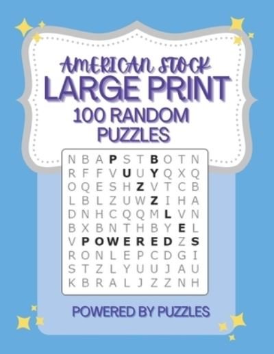 Cover for Powered Puzzles · American Stock Large Print (Paperback Book) (2021)