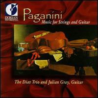Cover for Paganini / Gray / Diaz Trio · Music for Strings &amp; Guitar (CD) (1996)