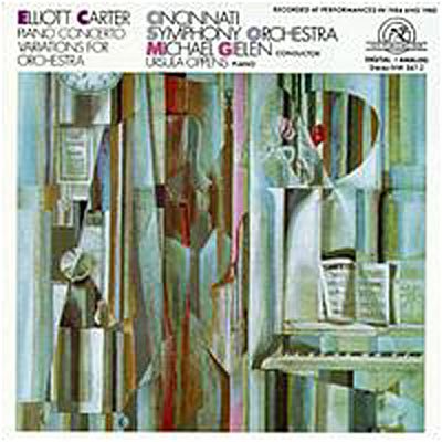 Cover for Carter / Glelen / Oppens / Cincinnati Symphony · Piano Concerto / Variations (CD) (1992)