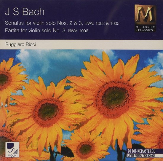 Cover for Ricci Ruggiero · Sonatas for Violin Solo Nos. 2 &amp; 3 Bwv 1003 &amp; 1005 / Partita for Violin Solo No (CD) (1996)