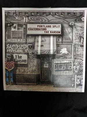 Cover for Exacerbators / The Ransom · Split (SCD) (2017)
