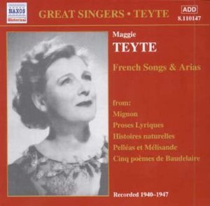 Cover for Maggie Teyte · Französische Lieder U.Arien *s* (CD) (2001)