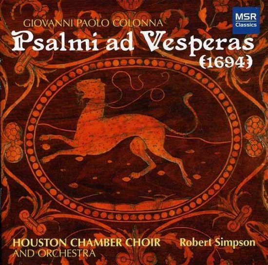 Cover for G.P. Colonna · Psalmi Ad Vesperas (1694) (CD) (2012)