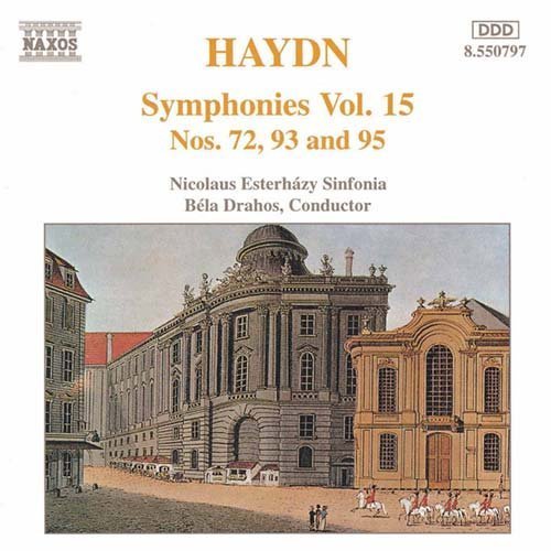 Cover for Haydn / Drahos / Nicolaus Esterhazy Sinfonia · Symphonies 72, 93 &amp; 95 (CD) (1995)