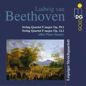 Cover for Beethoven / Leipzig String Quartet · String Quartets Op 59 1 &amp; F Major (CD) (1997)