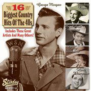 Cover for 16 Biggest Country Hits 1940's / Various (CD) (2013)