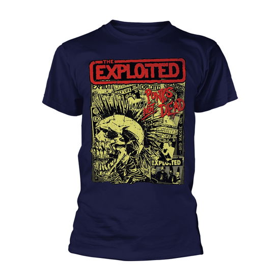 Cover for The Exploited · Punks Not Dead (Album) (Navy) (T-shirt) [size M] (2023)