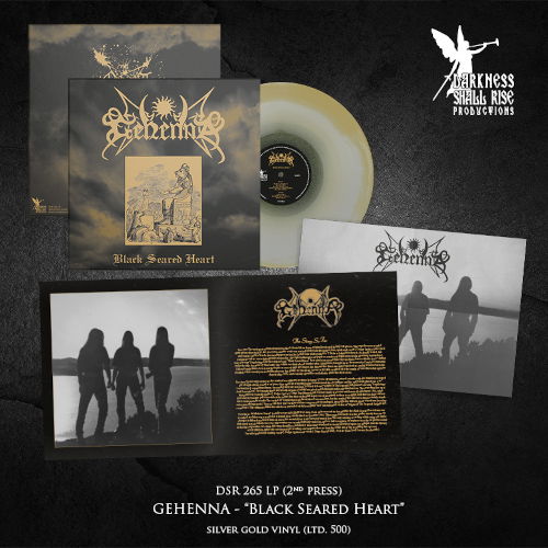 Cover for Gehenna · Black Seared Heart (Silver / Gold Vinyl LP) (LP) (2025)