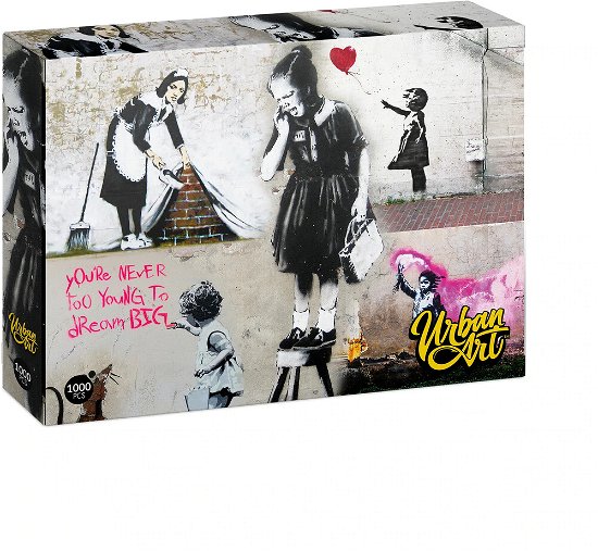 Banksy Girl On A Stool (1000Pc) Puzzle - Banksy - Brætspil - UNIVERSITY GAMES - 5056015085728 - May 1, 2022