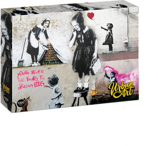 Banksy Girl On A Stool (1000Pc) Puzzle - Banksy - Brettspill - UNIVERSITY GAMES - 5056015085728 - 1. mai 2022