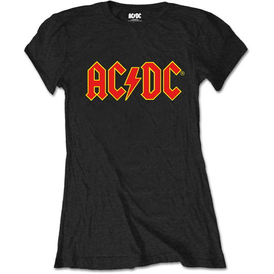 AC/DC Ladies T-Shirt: Logo (Retail Pack) - AC/DC - Koopwaar -  - 5056368624728 - 