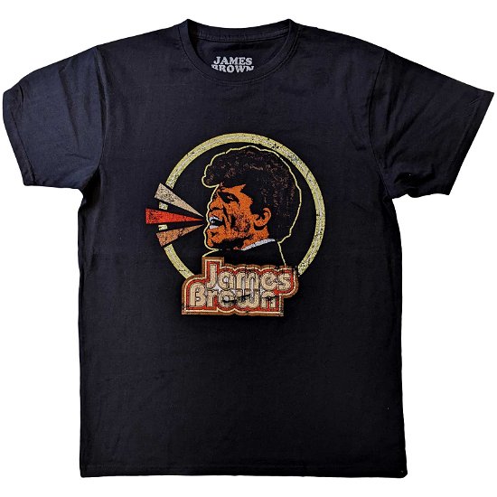 James Brown Unisex T-Shirt: Circle & Logo - James Brown - Koopwaar -  - 5056737204728 - 