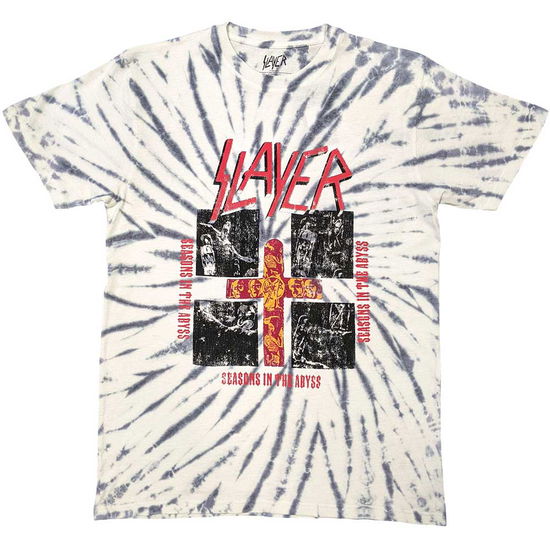 Cover for Slayer · Slayer Unisex T-Shirt: Quad Seasons (Wash Collection) (T-shirt) [size S]