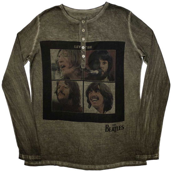 Cover for The Beatles · The Beatles Unisex Long Sleeve T-Shirt: Let It Be Stone Wash (CLOTHES) [size XS] (2024)