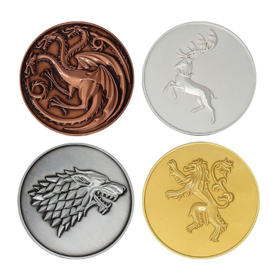 Game of Thrones Houses Limited Edition Coin Set - Game of Thrones - Merchandise - FANATTIK - 5060662468728 - 