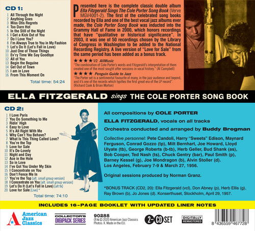 Cover for Ella Fitzgerald · Sings The Cole Porter Songbook (CD) [Limited edition] (2020)