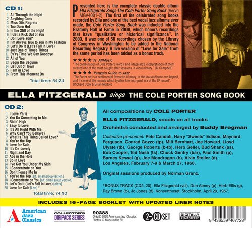 Sings The Cole Porter Songbook (+1 Bonus Track) - Ella Fitzgerald - Música - AMERICAN JAZZ CLASSICS - 8436559467728 - 10 de julho de 2020