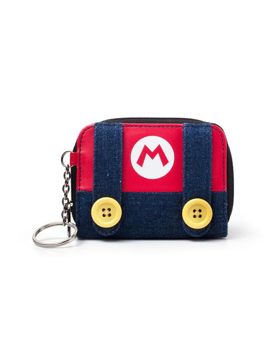 Cover for Nintendo: Super Mario · Nintendo: Super Mario - Mario Small Zipper Ladies Blue (Portafoglio) (MERCH)