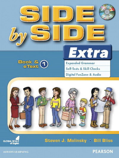 Cover for Bill Bliss · Side by Side Extra 1 Book &amp; eText with CD (Book) (2017)