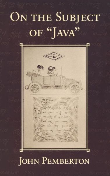 Cover for John Pemberton · On the Subject of &quot;Java&quot; (Hardcover Book) (1994)