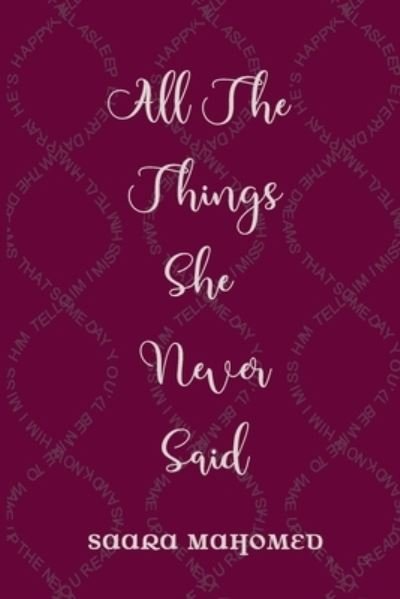 Cover for Azrah Asif-Jussab · All The Things She Never Said (Taschenbuch) (2019)